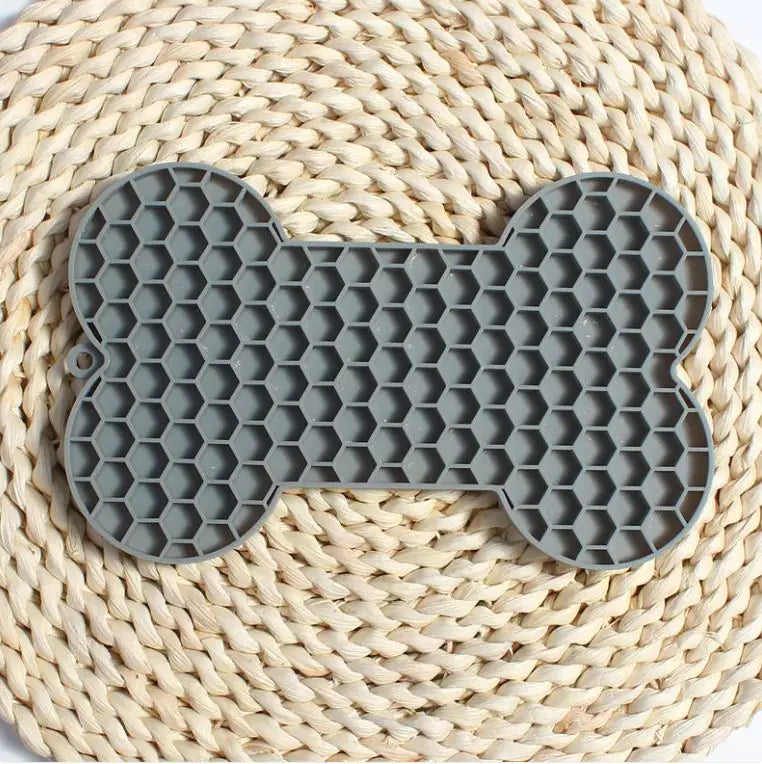 Bone Silicone Pet Lick Mat