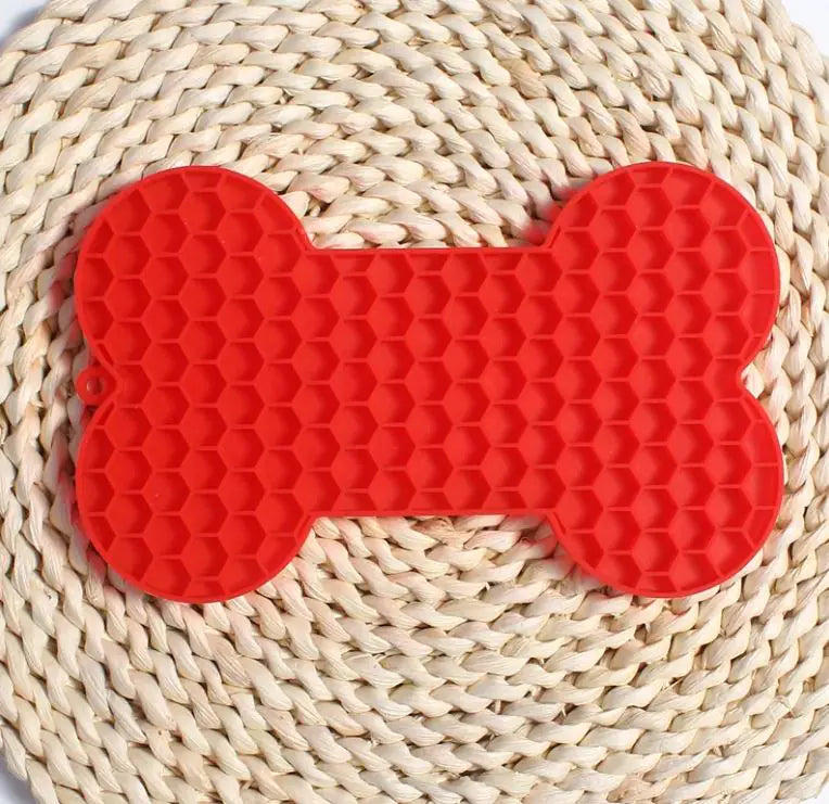 Bone Silicone Pet Lick Mat