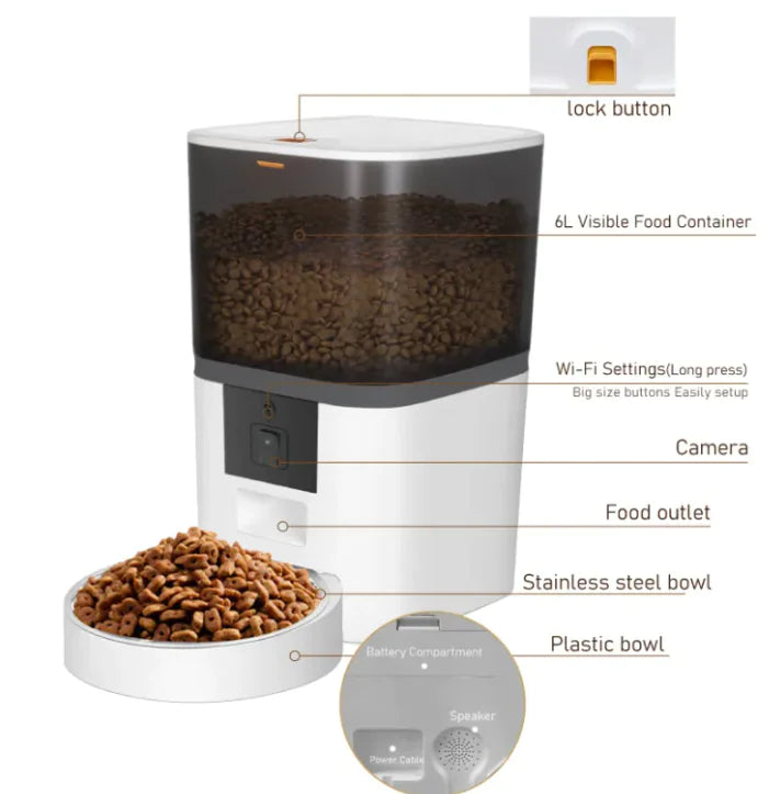 AutoServe Pet Feeder With Camera
