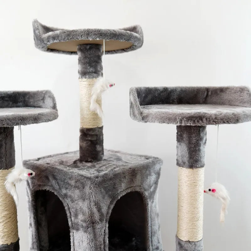 Large Gray Cat Tree